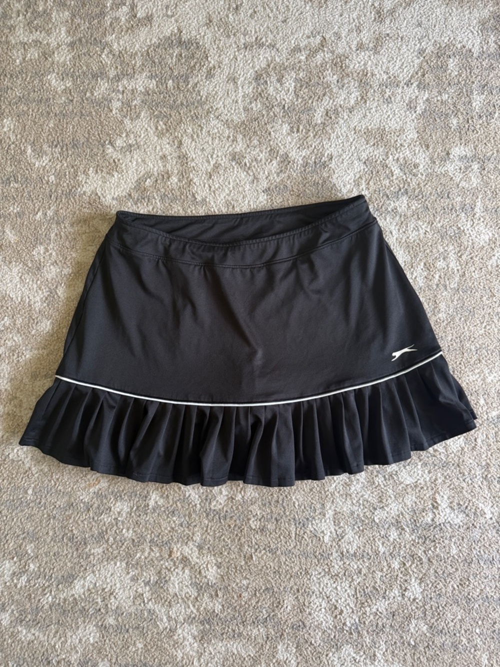 Slazenger Women's Black Athletic Ruffle Golf Skirt